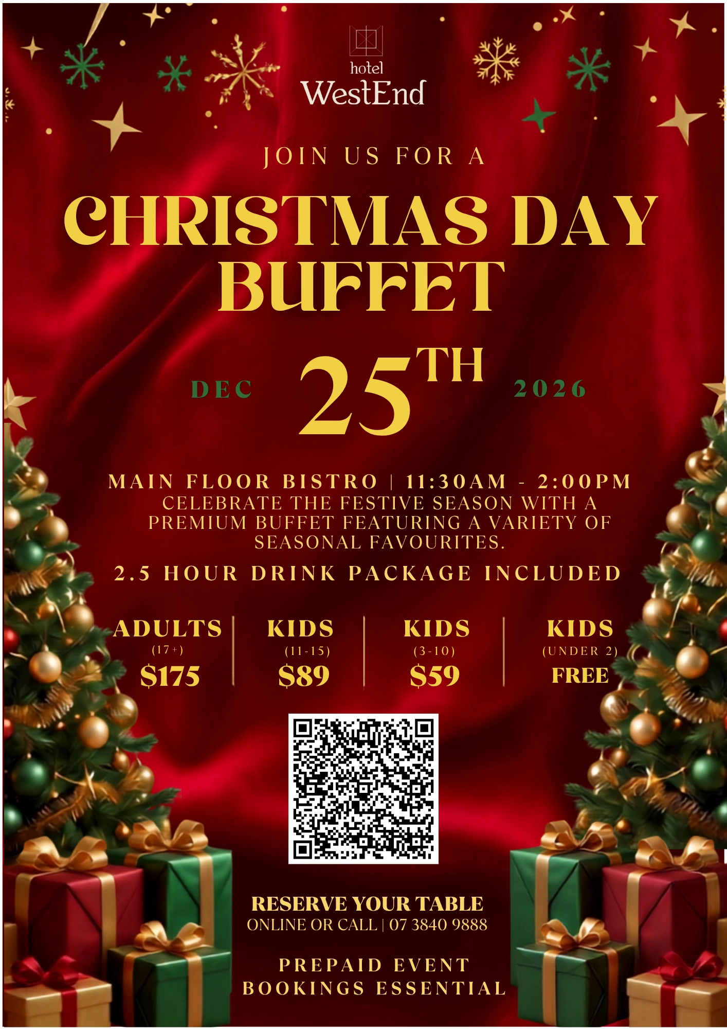 Christmas Day Buffet 2026