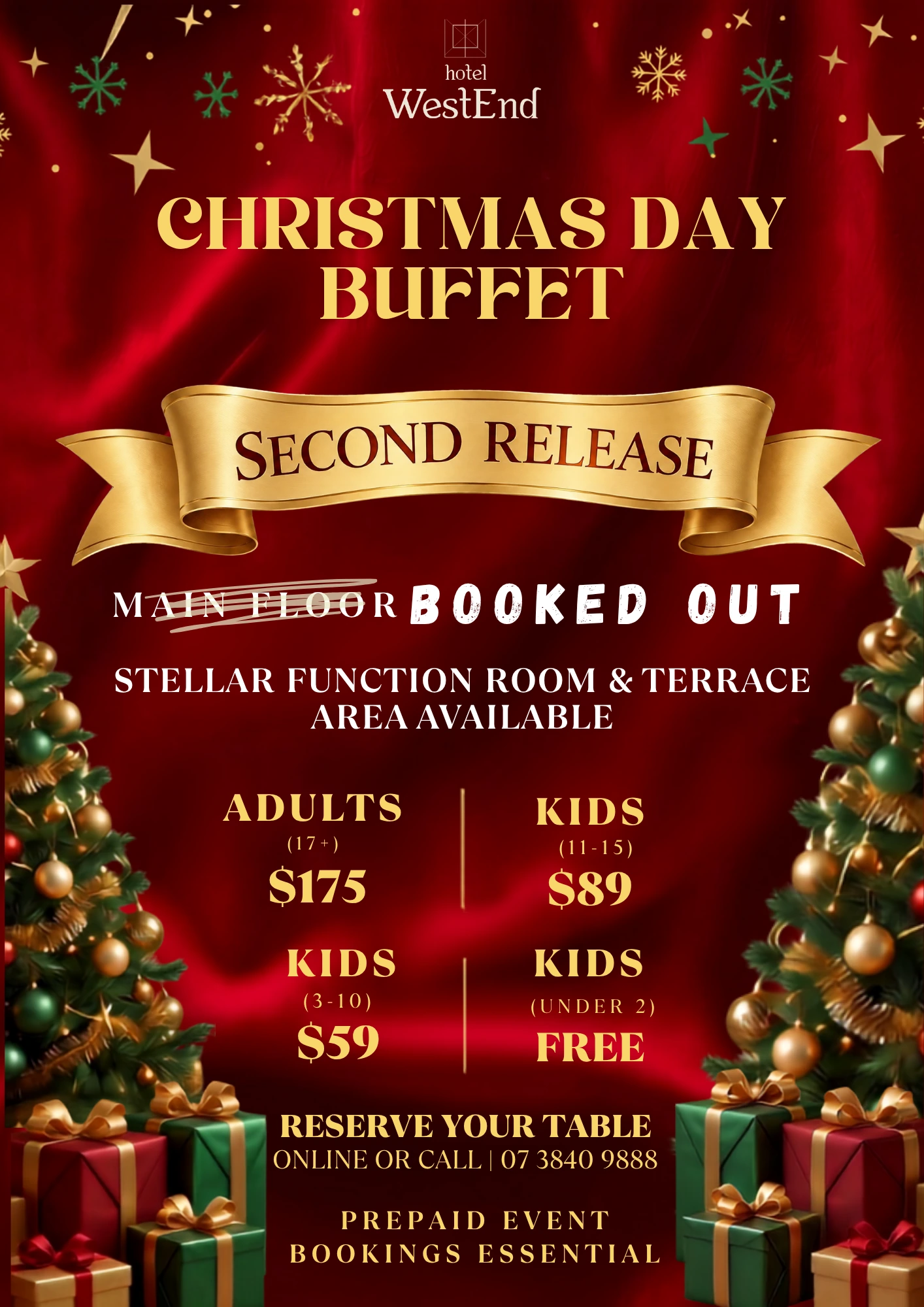 Christmas Day Buffet 2026